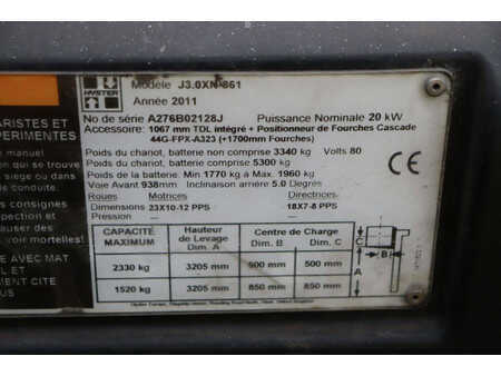 Elektro čtyřkolový VZV 2011  Hyster J3.0XN (25)