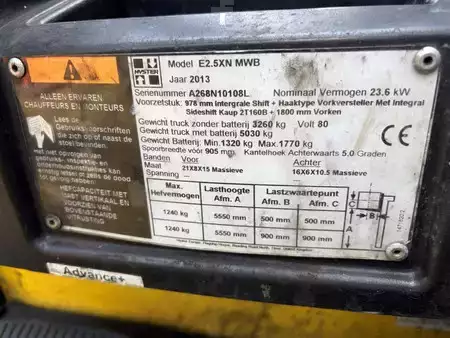 Elektro 4 Rad 2013  Hyster E2.5XN (10)