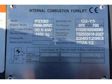 Empilhador diesel 2024  Yanmar FD30 (24)