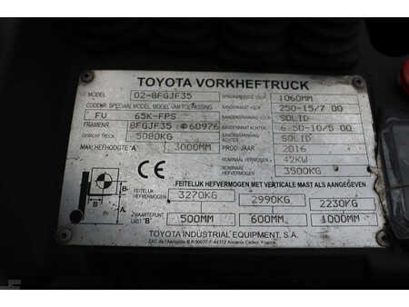 Gázüzemű targoncák 2016  Toyota 02-8FGJF35 (31)