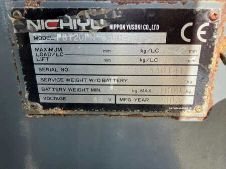 Electric - 4 wheels 2003  Nichiyu FBT20PN (8)