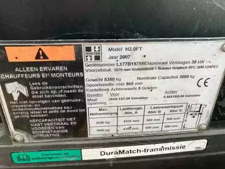 Carretilla elevadora GLP 2007  Hyster H3.0FT (10)