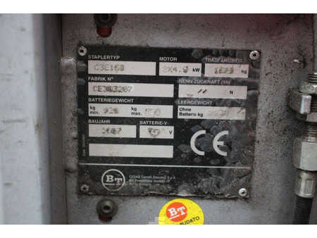 Elektryczne 4-kołowe 2007  BT C3E160 (28)