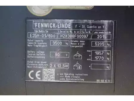 4-wiel elektrische heftrucks 2015  Linde E35H-01/600 (29)