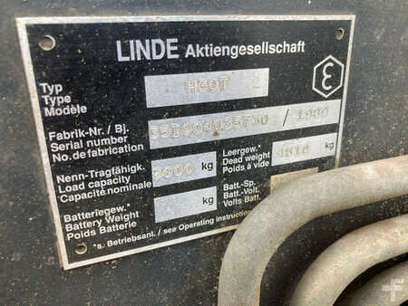 Chariot élévateur gaz 1989  Linde H30T (9)