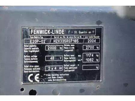 Elektro 4 Rad 2004  Linde E20P-02 (14)