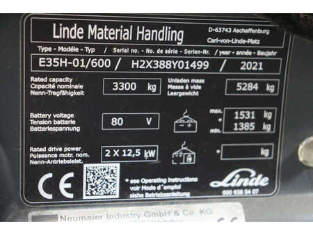 Elektrisk- 4 hjul 2021  Linde E35H-01/600 (25)
