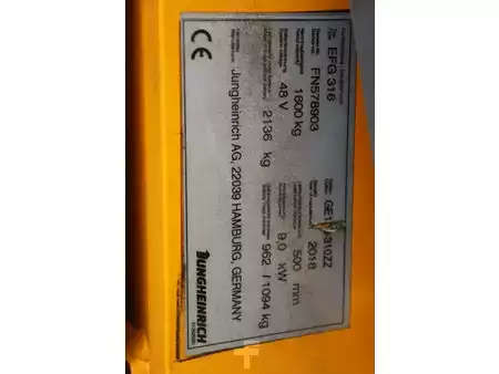 Elektro 4 Rad 2018  Jungheinrich EFG 316 (30)