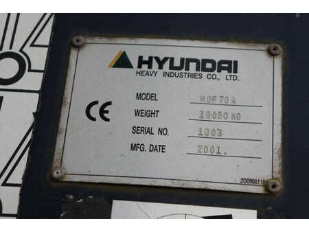 Wózki widłowe diesel 2001  Hyundai HDF 70 A (13)