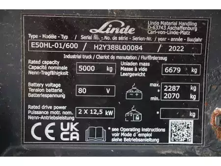 Chariots électriques à 4 roues 2022  Linde E50HL-01/600 (29)