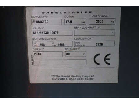 Eléctrica de 4 ruedas 2013  Toyota 8FBMKT30 (25)