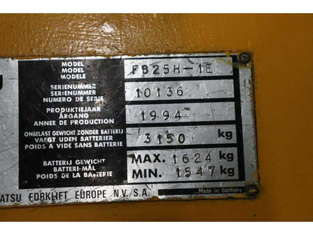 Elektro čtyřkolový VZV 1994  Komatsu FB25H-1E (22)