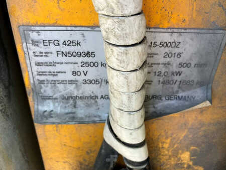 Eléctrico - 4 rodas 2016  Jungheinrich EFG 425K (11)