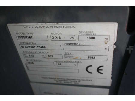 Chariots électriques à 4 roues 2016  Toyota 8FBEK18T (20)