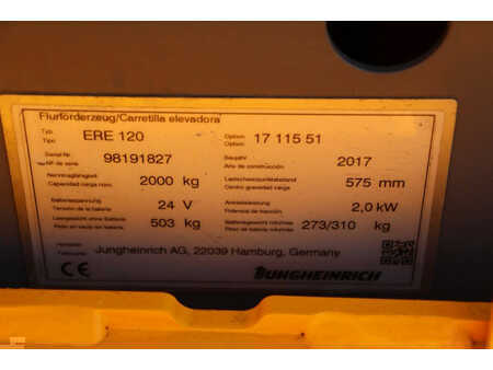 Transpallet elettrici 2017  Jungheinrich ERE 120 (13)