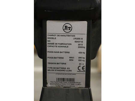 Nízkozdvižný vozík 2013  BT LPE200/8 (13)