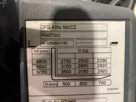 Carretilla elevadora diésel 2013  Jungheinrich DFG 435s 580DZ (11)