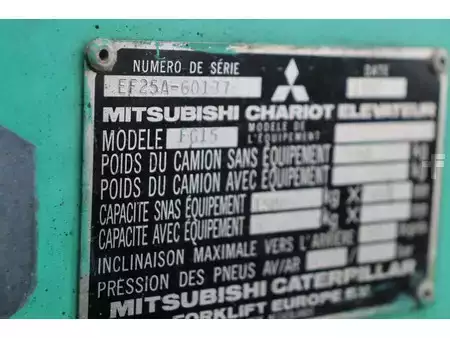 Gas gaffeltruck 1992  Mitsubishi FG15 (35)