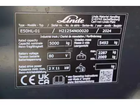 Chariots électriques à 4 roues 2024  Linde E50HL-01 (25)