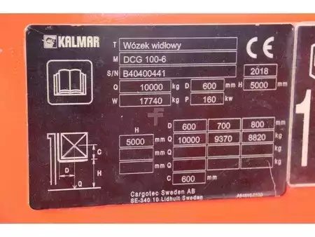 Dieselový VZV 2018  Kalmar DCG100-6 (18)