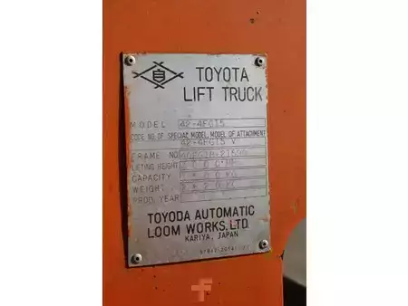 Empilhador a gás 1999  Toyota 42-4FG15 (15)
