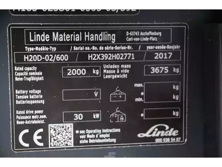 Diesel truck 2017  Linde H20D-02/600 (29)