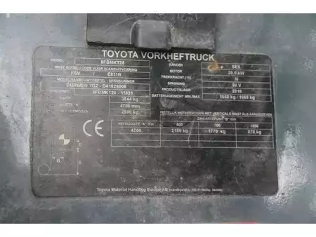 Sähkö - 4 pyör 2016  Toyota 8FBMKT25 (29)