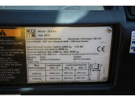 Eléctrico - 4 rodas 2013  Hyster J2.5XN (27)