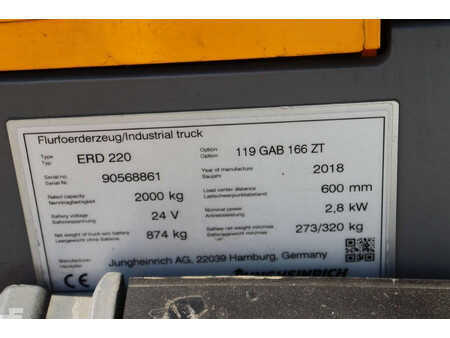 Apilador eléctrico 2018  Jungheinrich ERD 220 (16)