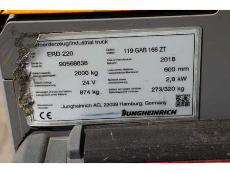 Hochhubwagen 2018  Jungheinrich ERD 220 (15)