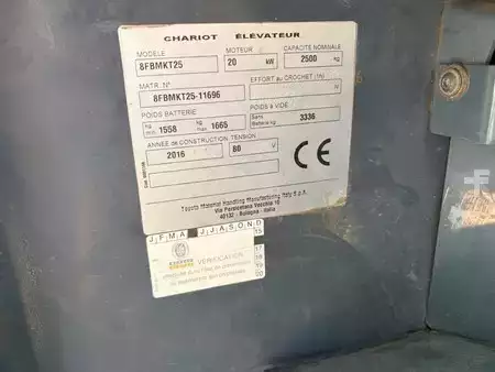Elektro čtyřkolový VZV 2016  Toyota 8FBMKT25 (11)