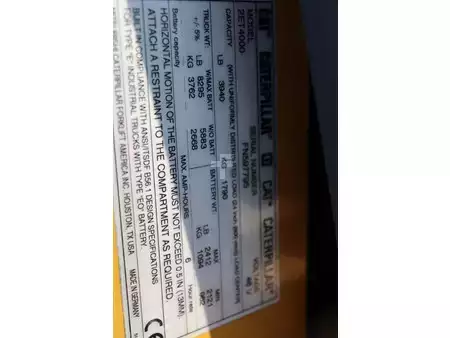 4-wiel elektrische heftrucks 2019  CAT Lift Trucks 2ET4000 (36)