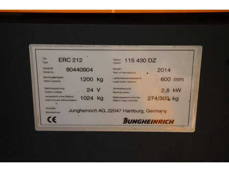 Wózek wysokiego podnoszenia 2014  Jungheinrich ERC 212 (12)