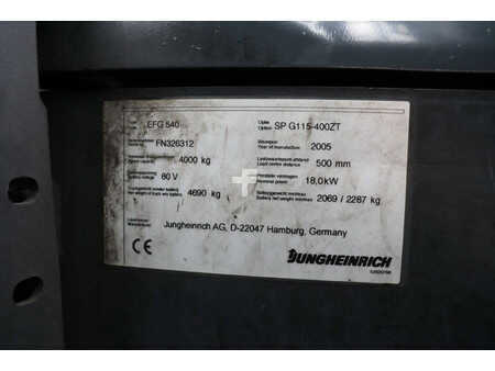 Elektryczne 4-kołowe 2005  Jungheinrich EFG 540 (23)