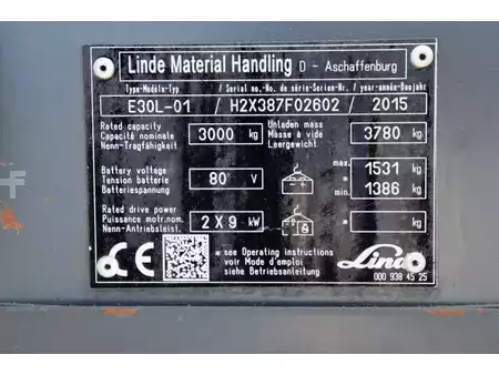 Electric - 4 wheels 2015  Linde E30L-01 (34)