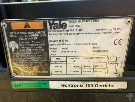 Gas gaffeltruck 2007  Yale GLP30VX F2195 (7)