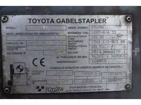 El truck - 4 hjulet 2012  Toyota 8FBET16 (24)