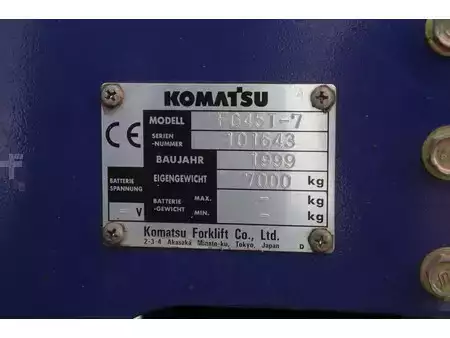 Wózki gazowe 1999  Komatsu FG45T-7 (14)