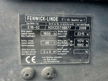 Eléctrica de 4 ruedas 2006  Fenwick E16-02 (4)