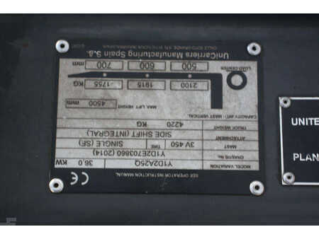 Chariots élévateurs diesel 2014  Nissan Y1D2A25Q (26)