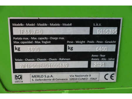 Telescopic forklift rigid 2021  Merlo TF33.7-G (22)