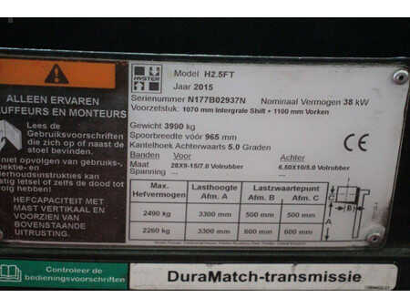 Treibgasstapler 2015  Hyster H2.5FT (25)
