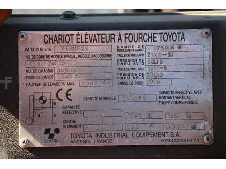 4-wiel elektrische heftrucks 2008  Toyota 7FBMF25 (17)