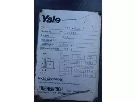 Diesel heftrucks 1987  Yale DFG-5.0 M (29)