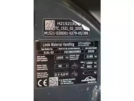 Elektro 4 Rad 2020  Linde E16L-02 (29)