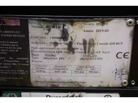 Wózki gazowe 2019  Hyster H5.5FT (25)