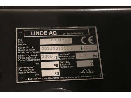 Carretilla elevadora GLP 1998  Linde H30T-03 (28)