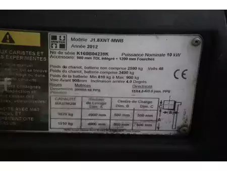 Electric - 4 wheels 2012  Hyster J1.8XNT (25)