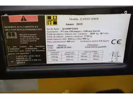 Carrelli elettrici 4 ruote 2015  Hyster J2.0XNT MWB (27)