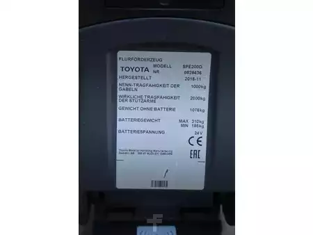 Stacker pedestre 2018  Toyota SPE200D (16)